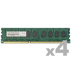 Mac用 DDR3-1333/PC3-10600 Unbuffered DIMM 2GB×4枚組 ECC ADM10600D-E2G4