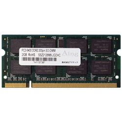 Mac用 DDR2-667/PC2-5300 SO-DIMM 1GB ADM5300N-1G