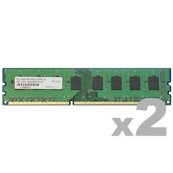 DOS/V用 DDR3-1333/PC3-10600 Unbuffered DIMM 2GB×2枚組 省電力モデル ADS10600D-H2GW