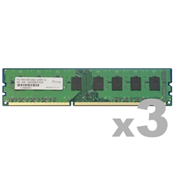 DDR3-1066/PC3-8500 Unbuffered DIMM 1GB×3枚組 ADS8500D-1G3