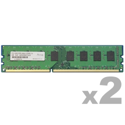 DDR3-1066/PC3-8500 Unbuffered DIMM 1GB×2枚組 ADS8500D-1GW