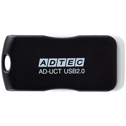 USB2.0 回転式フラッシュメモリ 16GB AD-UCT ブラック AD-UCTB16G-U2