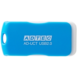 USB2.0 回転式フラッシュメモリ 16GB AD-UCT ブルー AD-UCTL16G-U2