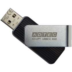 USB2.0 回転式フラッシュメモリ 16GB AD-UPTB ブラック AD-UPTB16G-U2