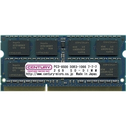 アップル用 PC3-8500/DDR3-1066 SODIMM 2GB 日本製 CD2G-SOD3U1066M