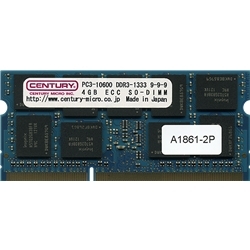 産機用 PC3-10600/DDR3-1333 4GB ECC SODIMM 1.5v 日本製 CD4G-SOD3UE1333