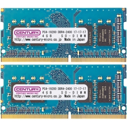 Apple用 PC4-19200/DDR4-2400 8GBキット(4GB 2枚組) SO-DIMM 日本製 1rank CK4GX2-SOD4U2400HM