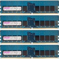 サーバー/WS用 PC4-19200 DDR4-2400 288pin Unbuffered ECC-DIMM 1.2V 32GB kit (8GB×4枚組) 日本製 CK8GX4-D4UE2400