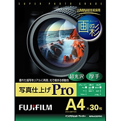 インクジェットペーパー 画彩 写真仕上げ Pro A4 30枚 WPA430PRO