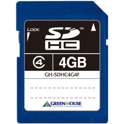 SDHCメモリーカード クラス4 4GB GH-SDHC4G4F