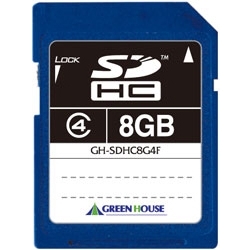 SDHCメモリーカード クラス4 8GB GH-SDHC8G4F