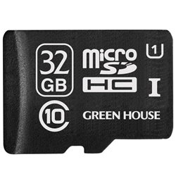 microSDHCカード(アダプタ付属) 32GB UHS-I Class10 GH-SDMRHC32GU