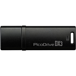 最大読み込み400MB/s USB3.0メモリー 「ピコドライブDX3」 256GB GH-UF3DX256G-BK