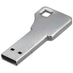 USBフラッシュメモリ 車鍵型 4GB シルバー GH-UFD4GKYS
