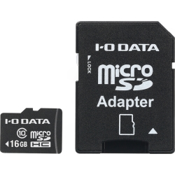 Class 10対応 microSDHCメモリーカード(SDメモリーカード変換アダプター付き) 16GB EX-MSDC10/16G