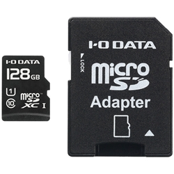 UHS スピードクラス1対応 microSDXCメモリーカード(SDカード変換アダプター付) 128GB MSDU1-128G