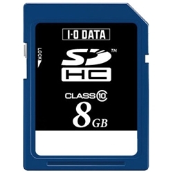スピードクラス10対応SDHCメモリーカード 8GB SDH-T8G