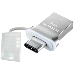 USB3.1 Gen1 Type-C⇔Type-A 両コネクター搭載64GB U3C-HP64G