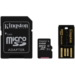 64GB Class 10 microSDXCカード + SD adapter + USB reader Multi Kit MBLY10G2/64GB