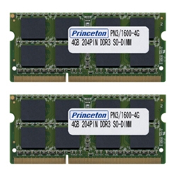 APPLE MacBookPro用メモリ 8GB(4GB×2枚組) PC3-12800(DDR3-1600) 204pin SO-DIMM PAN3/1600-4GX2