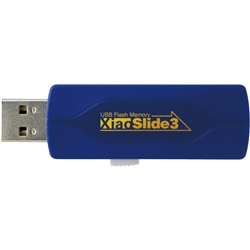 16GB USB3.0/2.0対応スライド式フラッシュメモリ Xiao Slide 3 (ブルー) PFU-XS3S/16GB