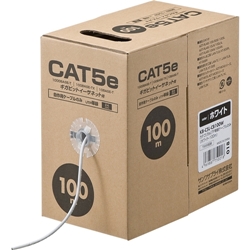 CAT5eUTP単線ケーブルのみ(100m・ホワイト) KB-C5L-CB100W