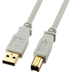 USB2.0ケーブル(0.3m・ライトグレー) KU20-03HK