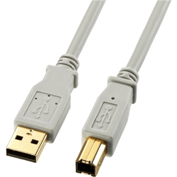 USB2.0ケーブル(1m・ライトグレー) KU20-1HK