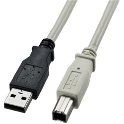 USB2.0ケーブル(ライトグレー・3m) KU20-3K