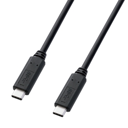 USB3.1 Type C Gen1 PD対応ケーブル(1m・ブラック) KU30-CCP310