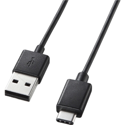 Type C USB2.0標準ケーブル(0.5m・ブラック) KU-CA05