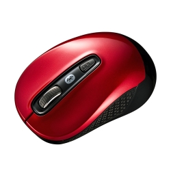 Bluetooth3.0 ブルーLEDマウス(レッド) MA-BTBL29R