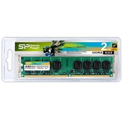 メモリモジュール 240Pin DIMM DDR2-533(PC2-4200) 2GB ブリスターパッケージ SP002GBLRU533S02