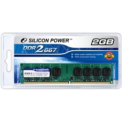 メモリモジュール 240Pin DIMM DDR2-667(PC2-5300) 2GB ブリスターパッケージ SP002GBLRU667S02
