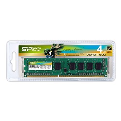 メモリモジュール 240Pin DIMM DDR3-1600(PC3-12800) 4GB ブリスターパッケージ SP004GBLTU160N02DA