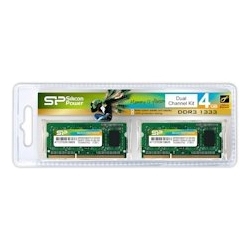 メモリモジュール 204Pin SO-DIMM DDR3-1333(PC3-10600) 2GB×2枚組 ブリスターパッケージ SP004GBSTU133V22
