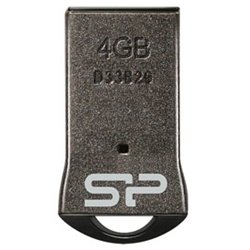 USB2.0フラッシュメモリ Touch T01 4GB ブラック 超小型USB SP004GBUF2T01V1K