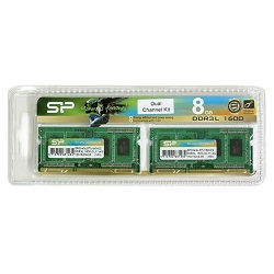 【1.35V低電圧メモリ】メモリモジュール 204Pin SO-DIMM DDR3-1600(PC3-12800) 4GB×2枚組 ブリスターパッケージ SP008GLSTU160N22DA