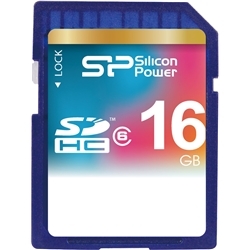 SDHCメモリーカード 16GB (Class6) 永久保証 SP016GBSDH006V10