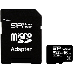【UHS-1対応】microSDHCカード 16GB Class10 読込90MB/s 書込45MB/s(最大値) SP016GBSTHDU1V10-SP