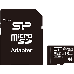 【UHS-1対応】microSDHCカード 16GB Class10 UHS Class3 読込90MB/s 書込80MB/s(最大値) SP016GBSTHDU3V10SP