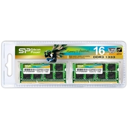 メモリモジュール 204Pin SO-DIMM DDR3-1333(PC3-10600) 8GB×2枚組 ブリスターパック SP016GBSTU133N22