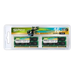 メモリモジュール 204Pin SO-DIMM DDR3-1600(PC3-12800) 8GB×2枚組 SP016GBSTU160N22DA