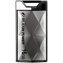 USB2.0フラッシュメモリ TOUCH 850 16GB チタニウム スライド式 SP016GBUF2850V1T