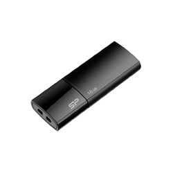 USB2.0フラッシュメモリ Ultima U05 Series 16GB ブラック スライド式 SP016GBUF2U05V1K