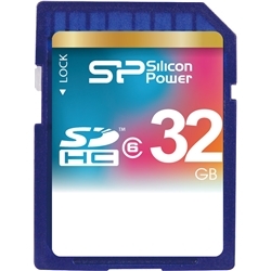 SDHCメモリーカード 32GB (Class6) 永久保証 SP032GBSDH006V10