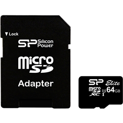 【UHS-1対応】microSDXCカード 64GB Class10 SP064GBSTXBU1V10-SP