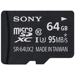 microSDXC UHS-I メモリーカード 64GB Class10 SR-64UX2A